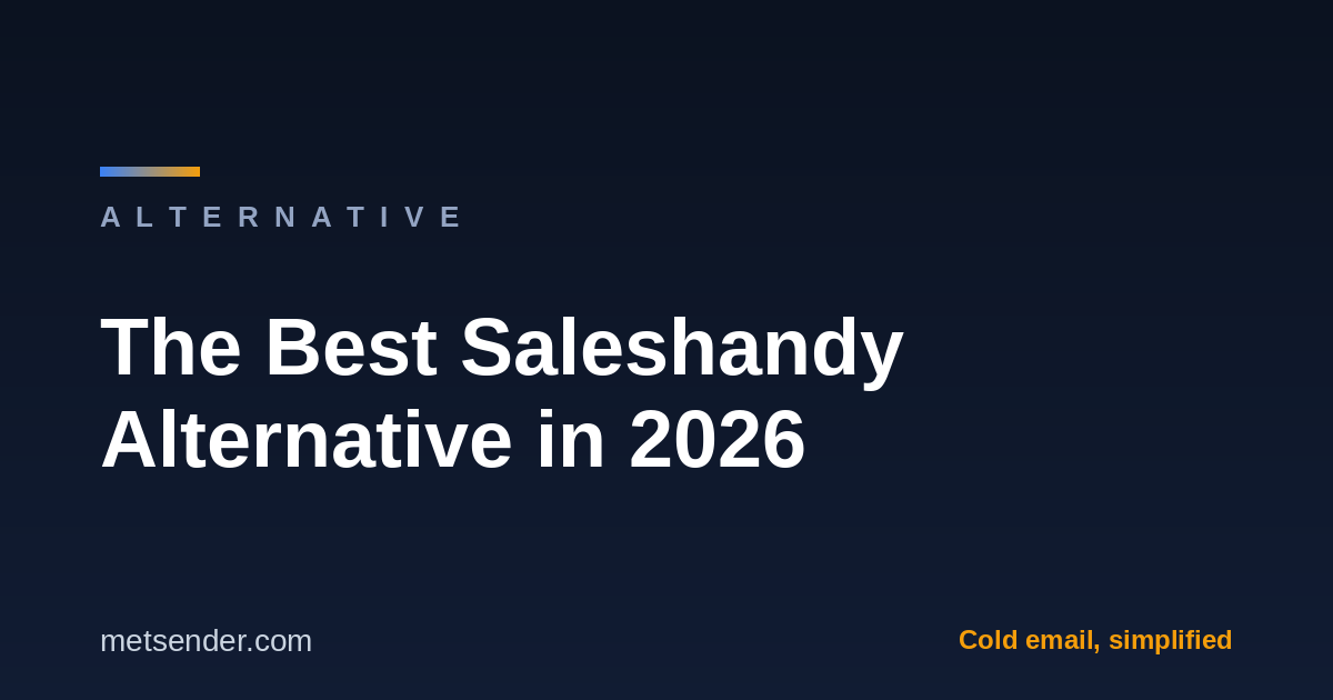 The Best Saleshandy Alternative in 2026